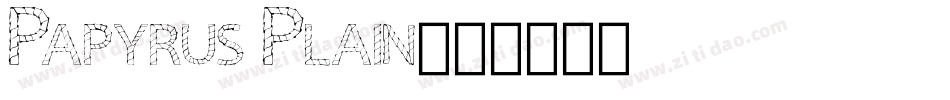 Papyrus Plain字体转换